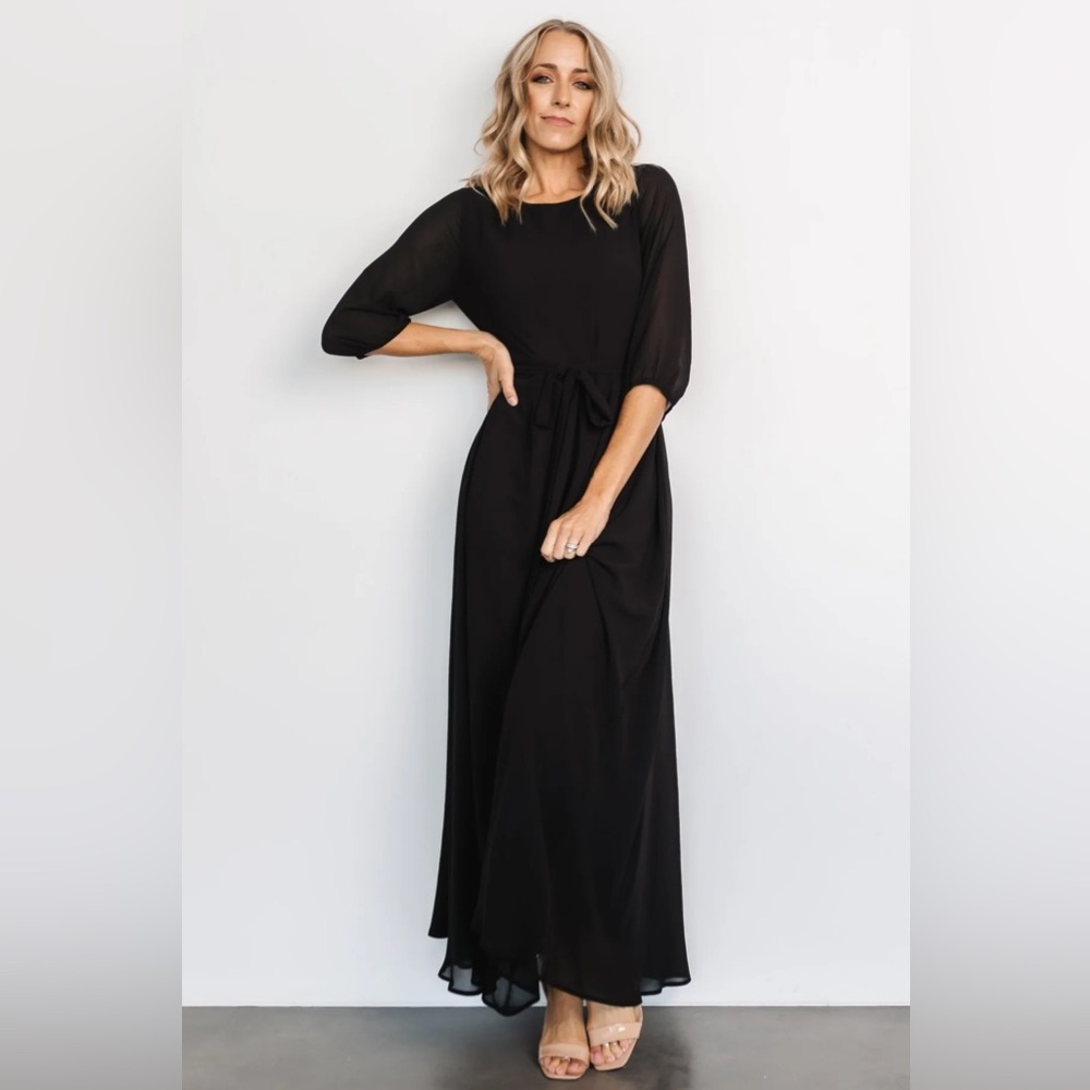 NWT Baltic Born Black Rebecca Maxi Dress